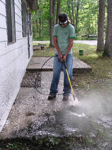 Cleaning the porch Daniel.JPG